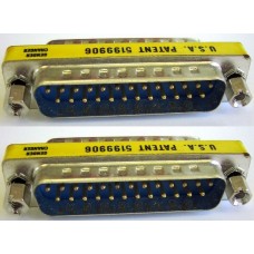 Changeur de genre DB25MM 25 broches mâle-mâle adaptateur M / M câble série RS232 Mini coupleur connecteur prise à brancher SGC-25MM.DB