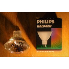 50 watts halogen light bulb clear 36o, GU 5,3, 12 Volts, bi pins, open, 2 pins beam, 2 inches large