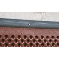 Foundation drainage moulding for membrane 1,83 meters x 4,45 centimeters (6 feet x 1,75 inches) Delta FLASH (recycled PE)